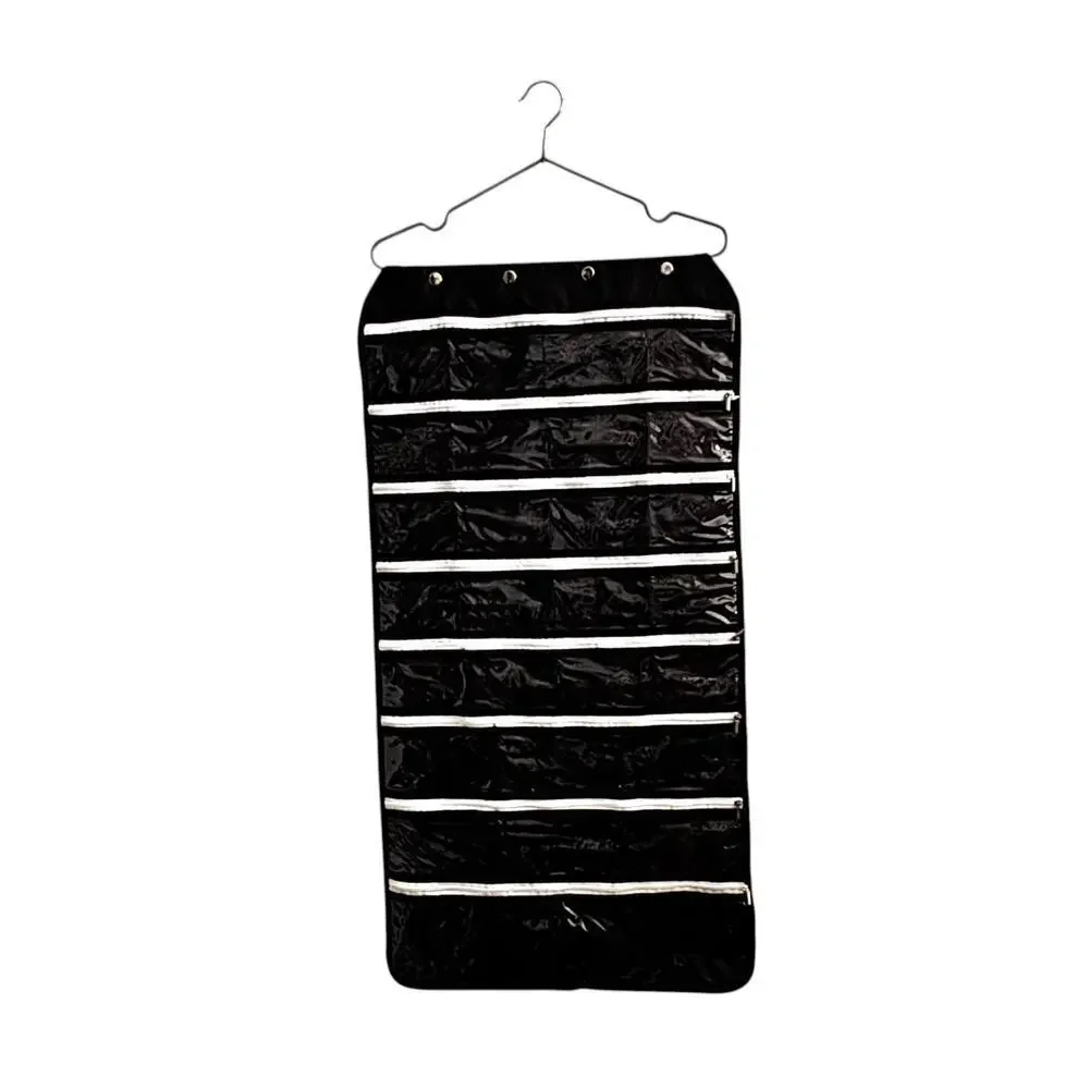 Hanging Jewelry Organizer Black Closet Storage Necklace Holder 41